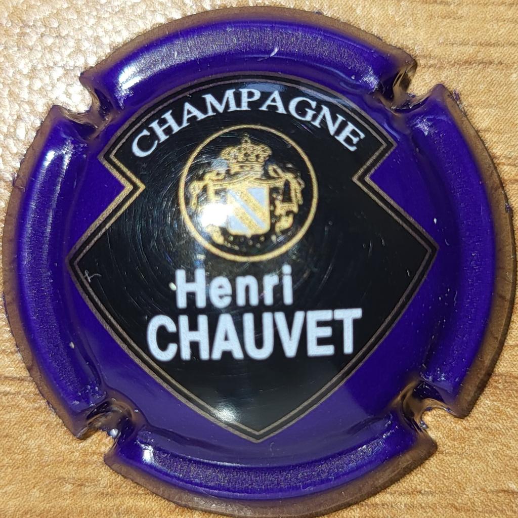 Capsule Champagne Henri CHAUVET violet & noir nr.11, Ophalen of Verzenden, Nieuw, Frankrijk, Champagne
