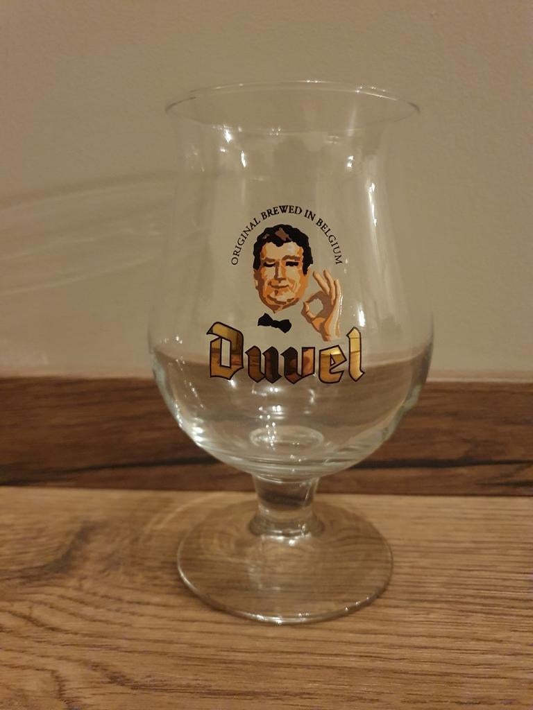 33Cl Glas - Duvel 1999 Nederlands Jaarglas Ober -, Ophalen of Verzenden, Gebruikt, Glas of Glazen, Duvel