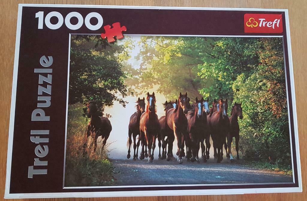 Trefl puzzel 'PAARDEN' (1000st), Ophalen of Verzenden, Zo goed als nieuw