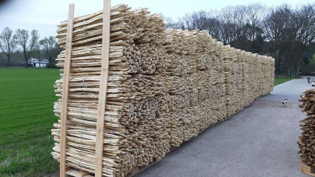 Kastanje en Robinia hekwerk Kippenhoeve Arendonk, Tuin en Terras, Tuinhekken en Hekwerk, Zo goed als nieuw, Hout, Ophalen of Verzenden