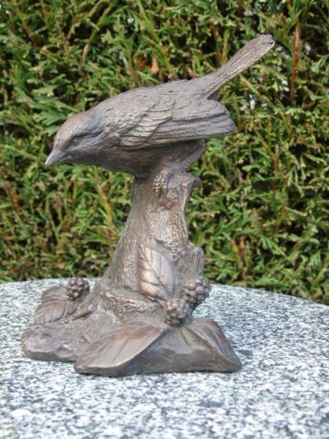 BRONZEN VOGEL OP ROTS, fantastisch!, Antiek en Kunst, Antiek | Brons en Koper, Brons, Ophalen of Verzenden
