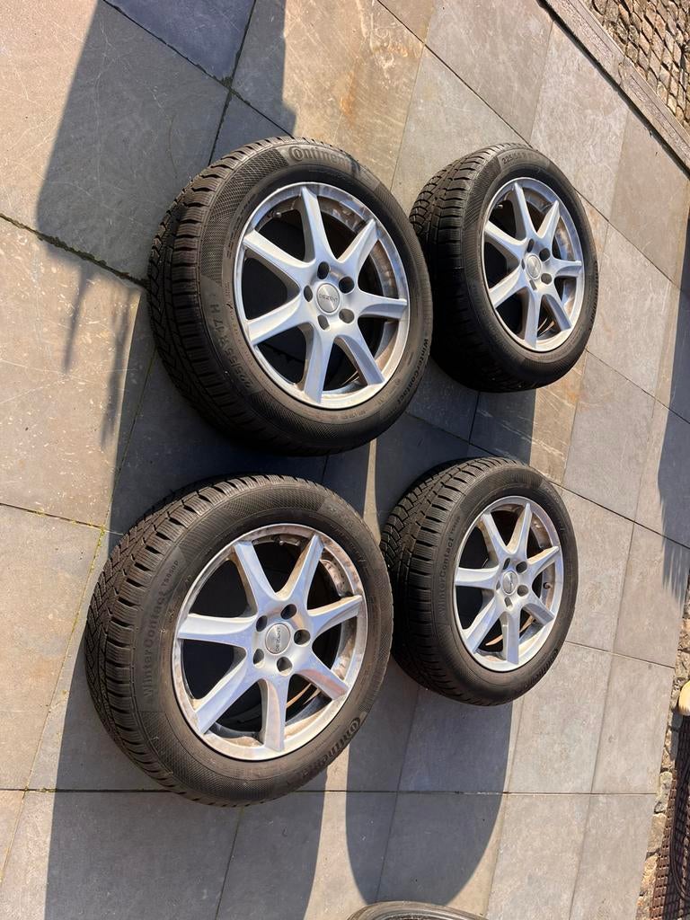 Winterbanden op velg, Auto-onderdelen, Banden en Velgen, Banden en Velgen, Winterbanden, 17 inch, 255 mm, Personenwagen, Gebruikt