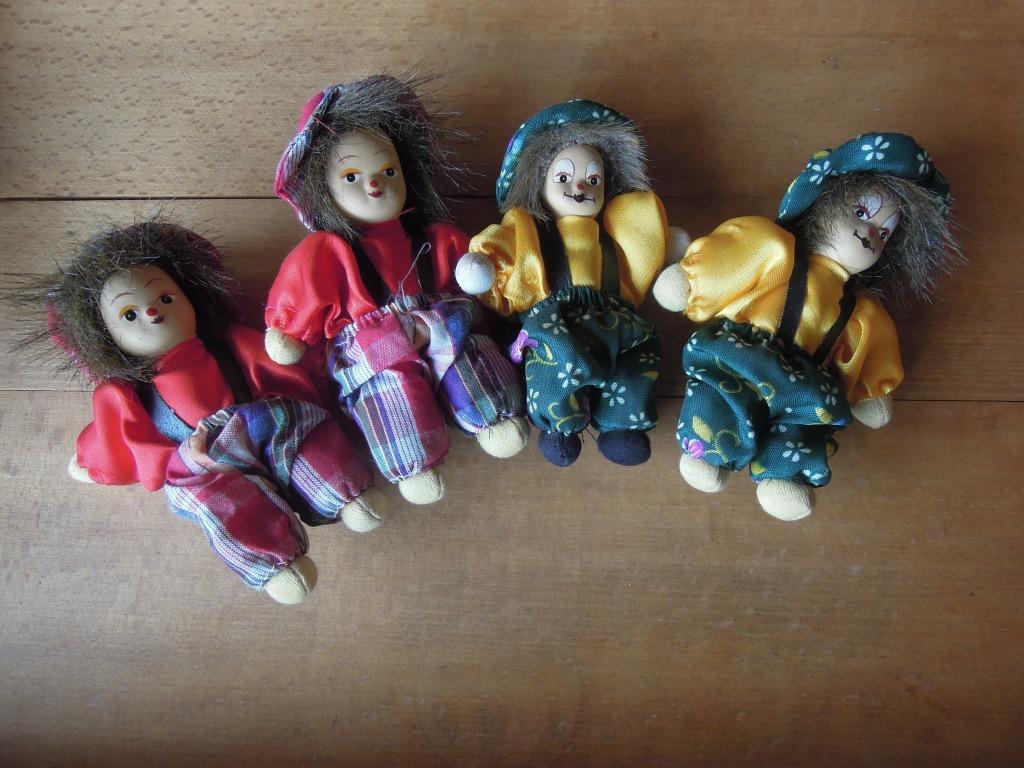 poupée poupées avec tête de pierre 13 cm pierre clown clowns, Enlèvement ou Envoi, Comme neuf, Autres types