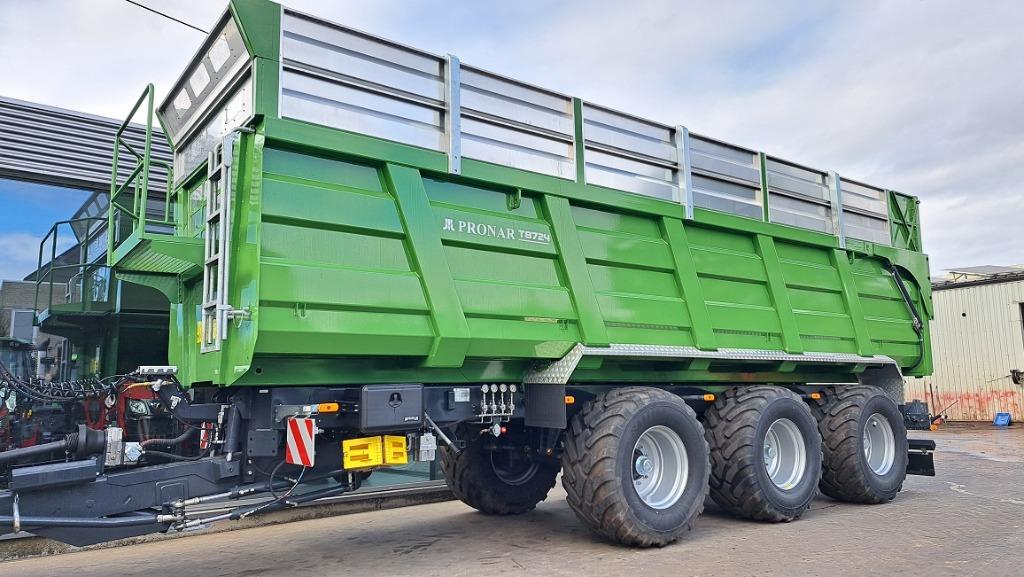 Pronar T8724, max 45m³,nieuwe 3as volumekar, 2-assen sturing, Ophalen