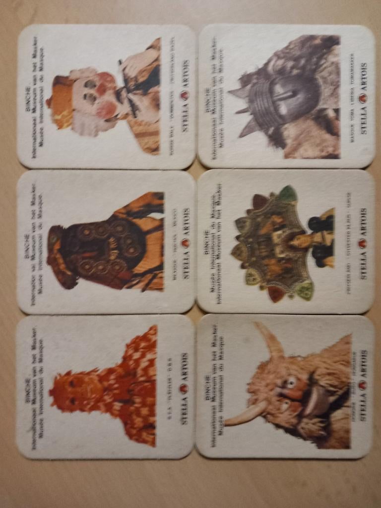 Bierviltjes Stella Artois, Binche, Ophalen of Verzenden, Zo goed als nieuw, Stella Artois