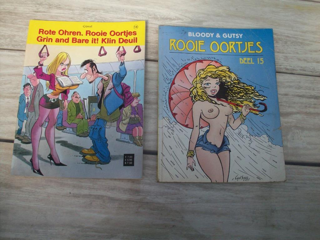 strip boeken rode oortjes, Boeken, Stripverhalen, Meerdere stripboeken, Ophalen of Verzenden, Gelezen