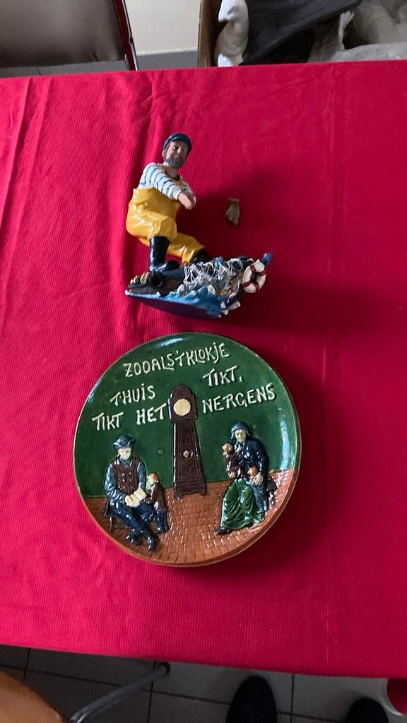 Zoals het klokje thuis tikt en een visser beeld, Ophalen, Zo goed als nieuw