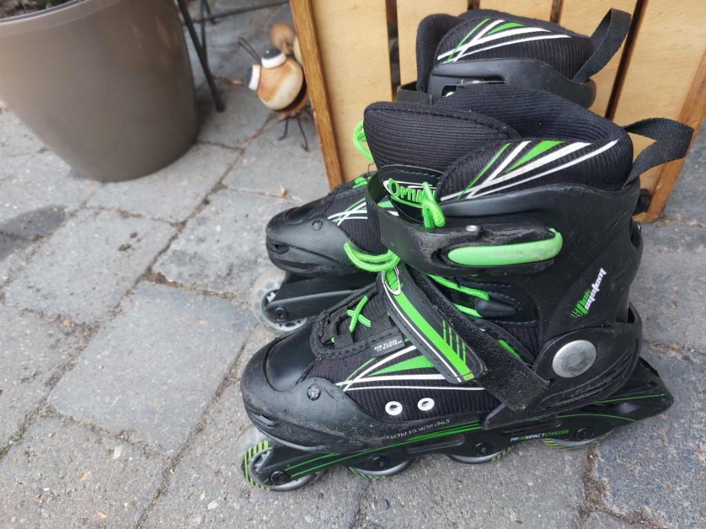 inline skates - merk Optimum - maat 32 tot 35 verstelbaar, Autres marques, Rollers 4 roues en ligne, Réglable, Enlèvement