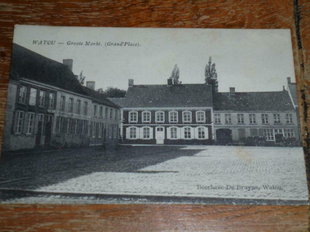 postkaart Watou - Poperinge Grote Markt, Ophalen