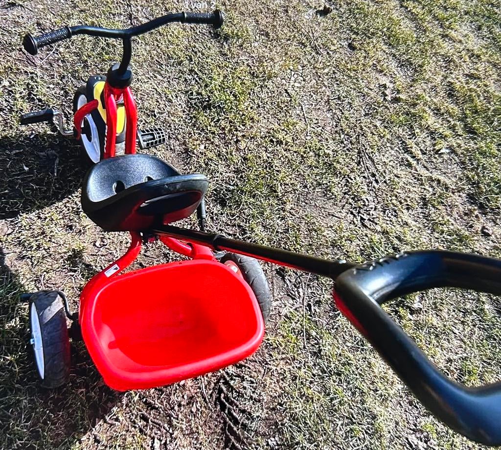 Pucky fiets, Ophalen, Gebruikt, Pucky, Duwstang