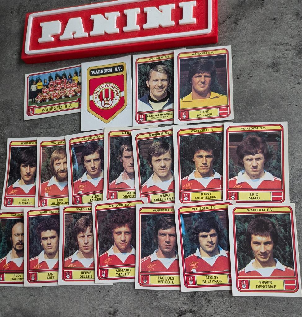 PANINI FOOTBALL 79 SV WAREGEM 18X voetbal STICKERS 1979, Verzenden