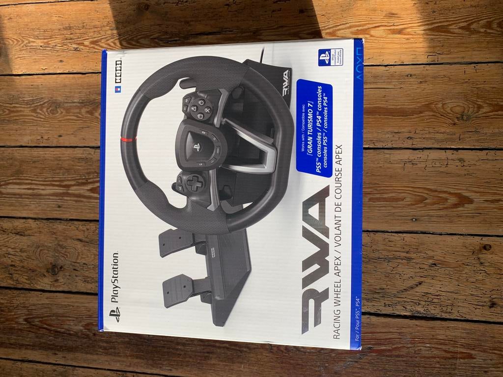 Volant de course apex hori pour ps5 ( sim racing ), Enlèvement, Comme neuf