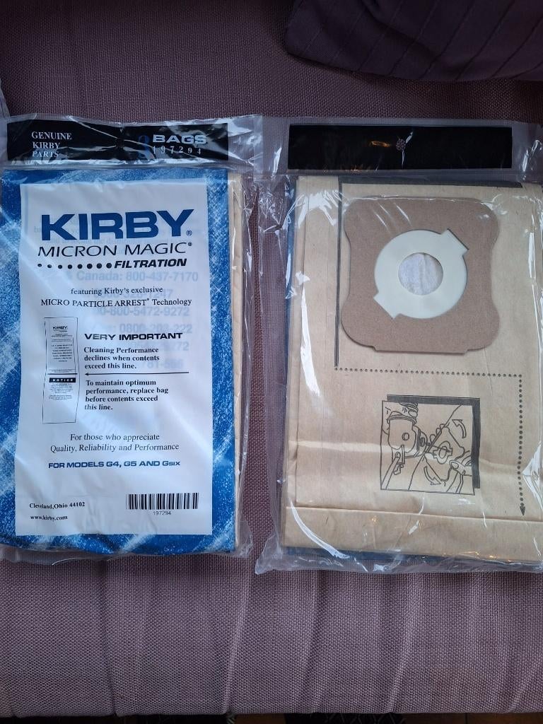 Kirby stofzuigerzakken voor model G4, G5 en Gsix - 12 stuks, Electroménager, Enlèvement, Neuf