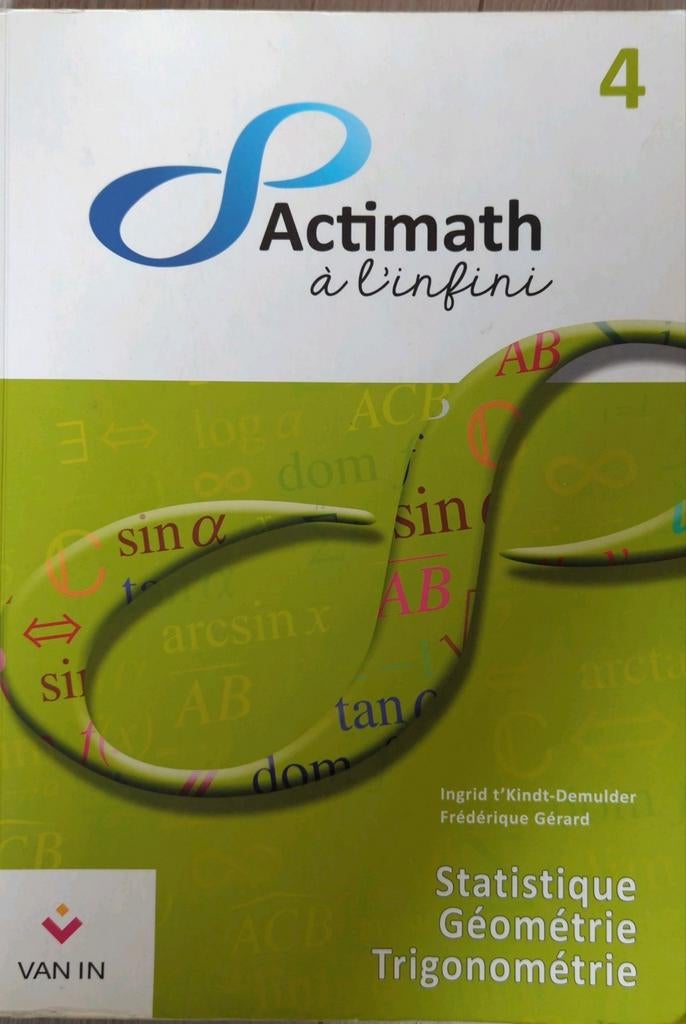 Actimath à l'infini 4: 2 livres, Livres, Enlèvement ou Envoi, Van in, Utilisé, Secondaire