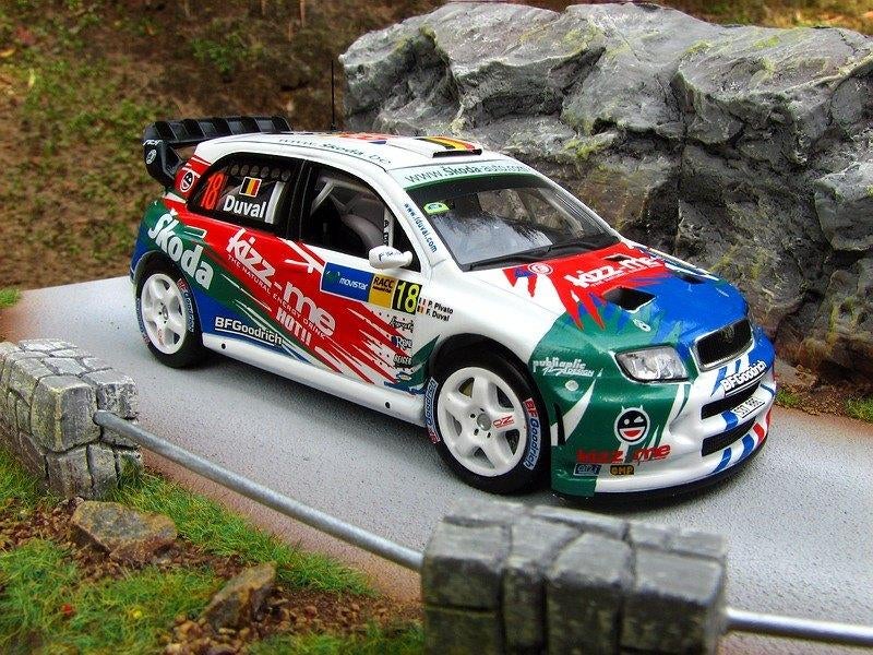 Skoda Fabia WRC #18 Duval, Rally Catalunya 2006 - IXO RAM, Enlèvement ou Envoi, Comme neuf, Voiture, Autres marques