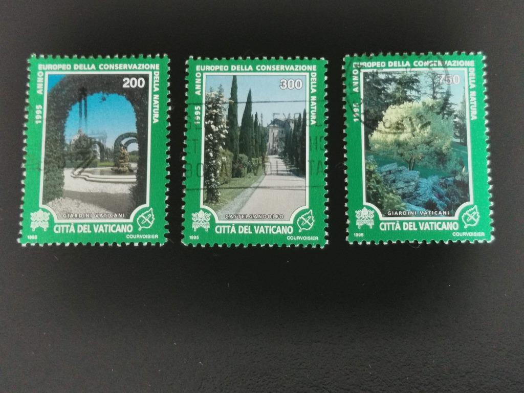 Cité du Vatican 1995 - protection de la nature - Jardins, Enlèvement ou Envoi, Affranchi