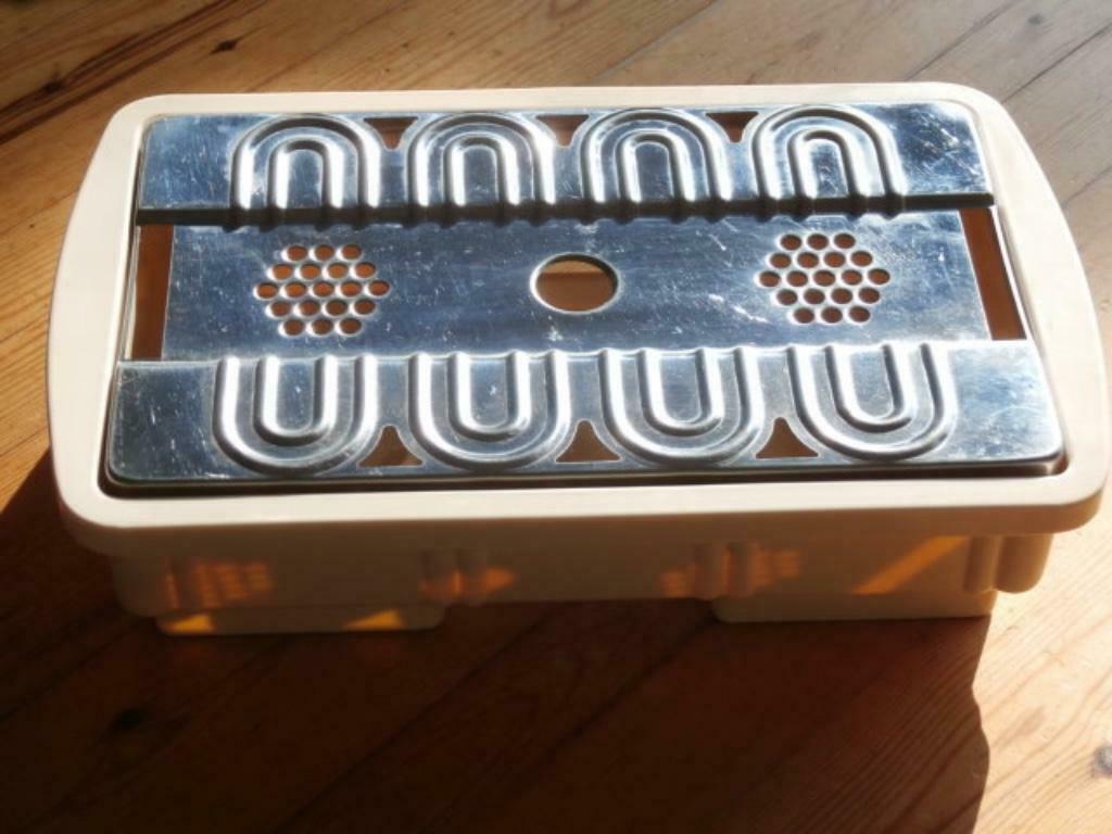 Schotelverwarmer Retro met 2 theelichtjes, Ophalen of Verzenden, Overige typen