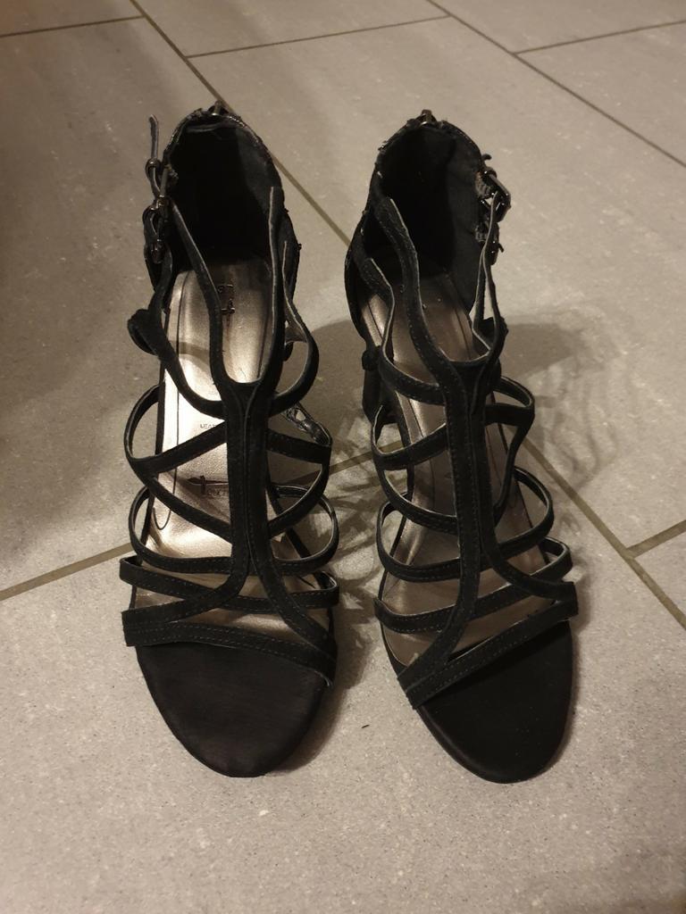 Sandalen Tamaris in het zwart Leder, Enlèvement ou Envoi, Comme neuf, Noir