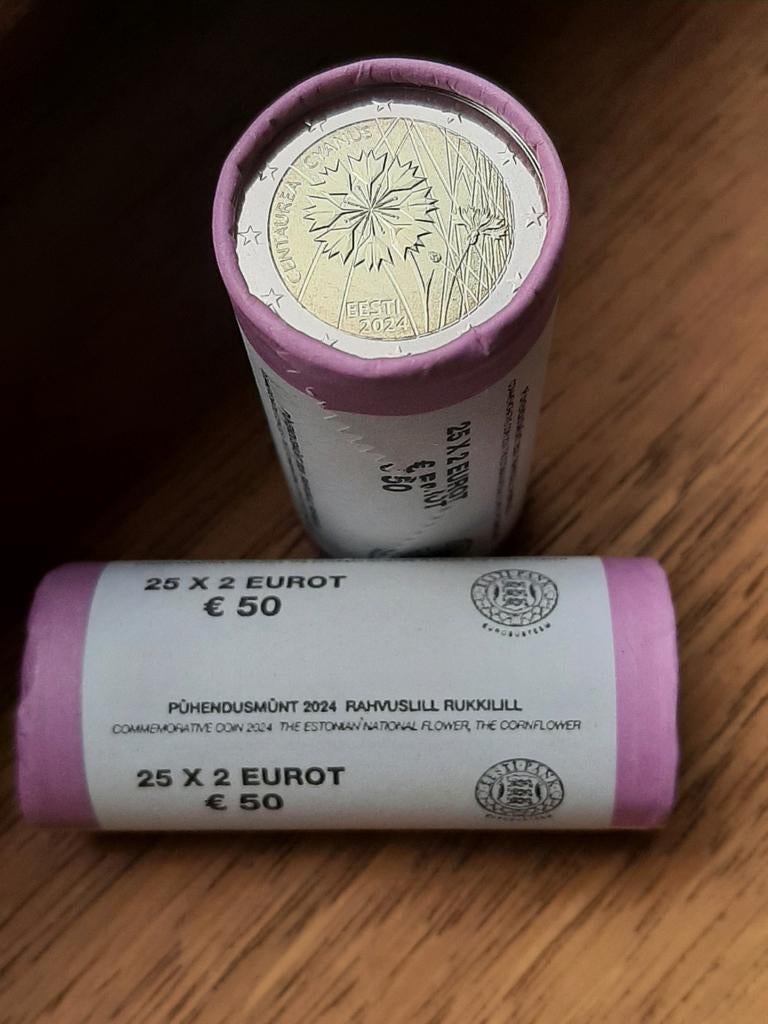 Rol Estland 2024 korenbloem ruilen, Postzegels en Munten, Ophalen, Estland