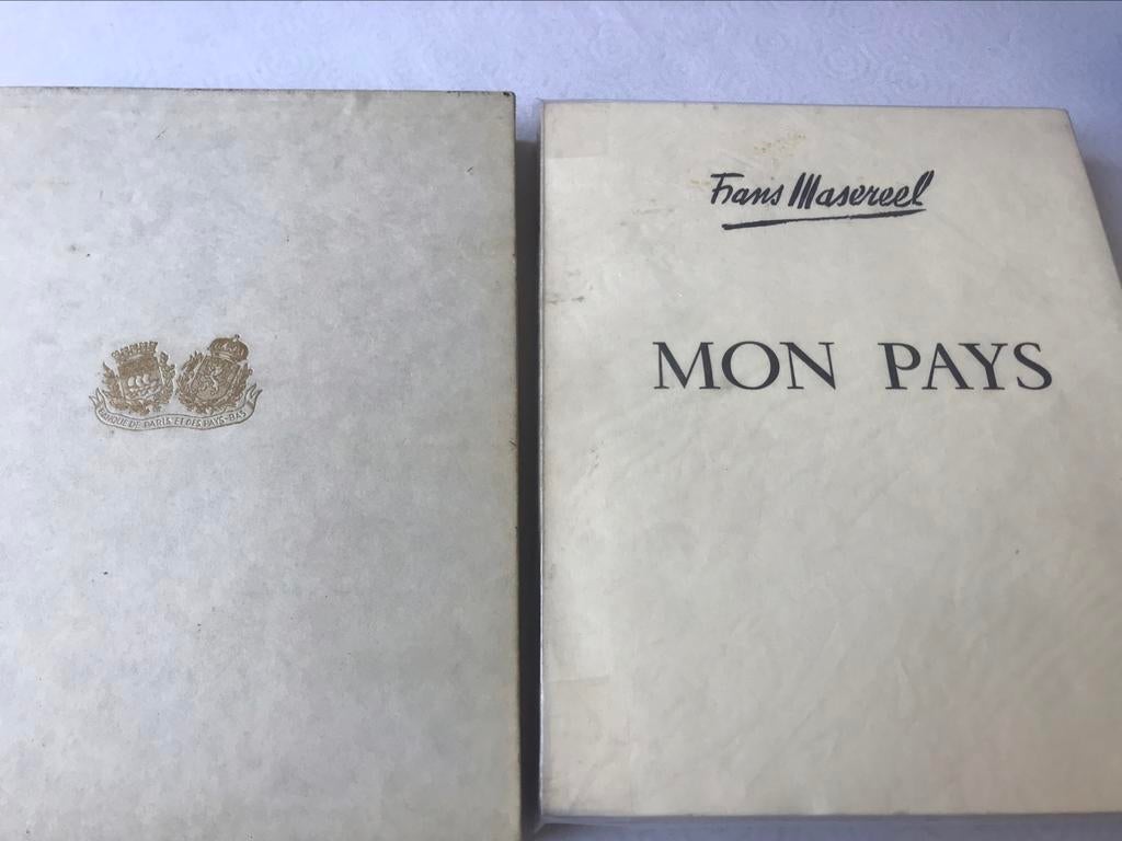 Frans Masereel gesigneerd mon pays eerste édité, Ophalen of Verzenden, Zo goed als nieuw, Schilder- en Tekenkunst