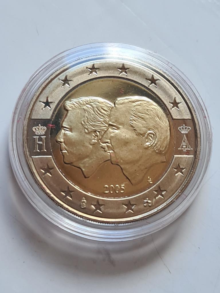 Belgique 2 euro Commémorative Union Econom. Belgo-luxembourg, Belgique, 2 euros, Série, Naissance ou Mariage