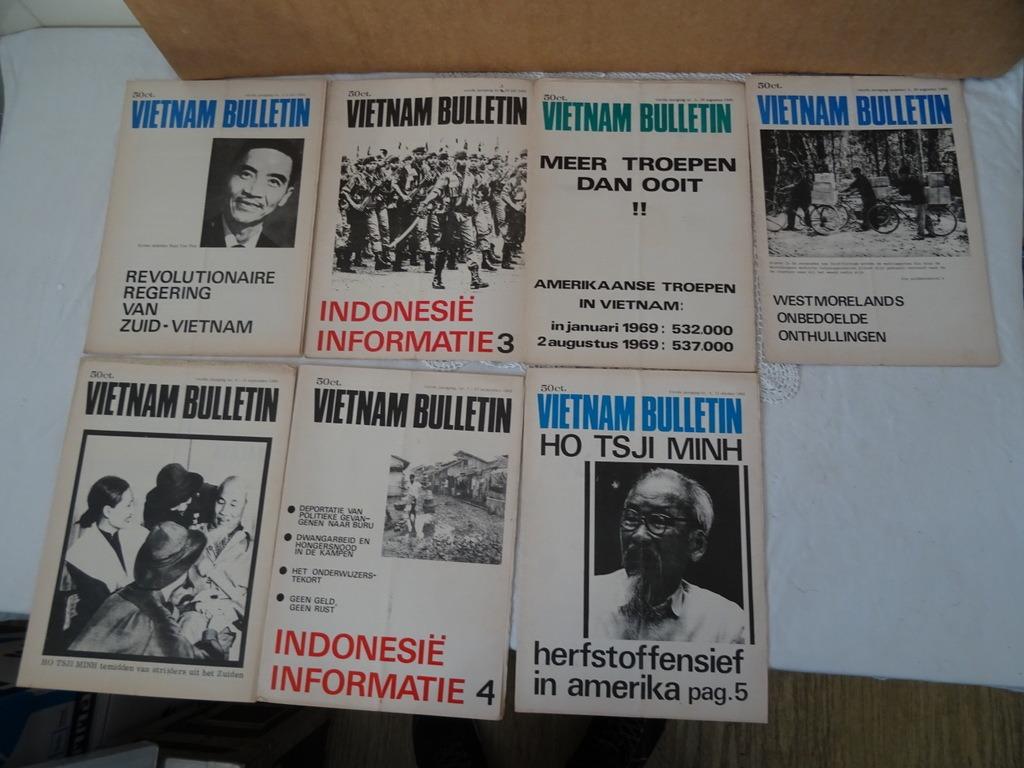Vietnam bulletin 1969 collectie Vietnam bulletin 7x zeldzaam, Boeken, Tijdschriften en Kranten, Ophalen of Verzenden, Gelezen