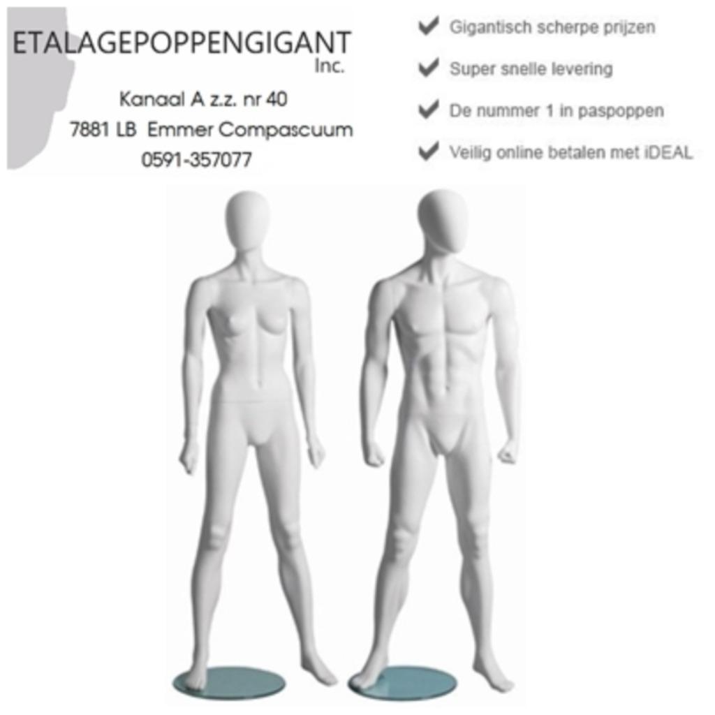 Etalagepoppen / Mannequins met Egg Hoofd Sport Fitness EPG, Kleding | Dames, Wit, Overige typen, Nieuw, Ophalen of Verzenden