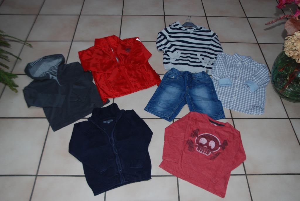 Schitterende set van 6 bijpassende kleding + 1 jongensjas T3, Kinderen en Baby's, Kinderkleding | Maat 104, Zo goed als nieuw