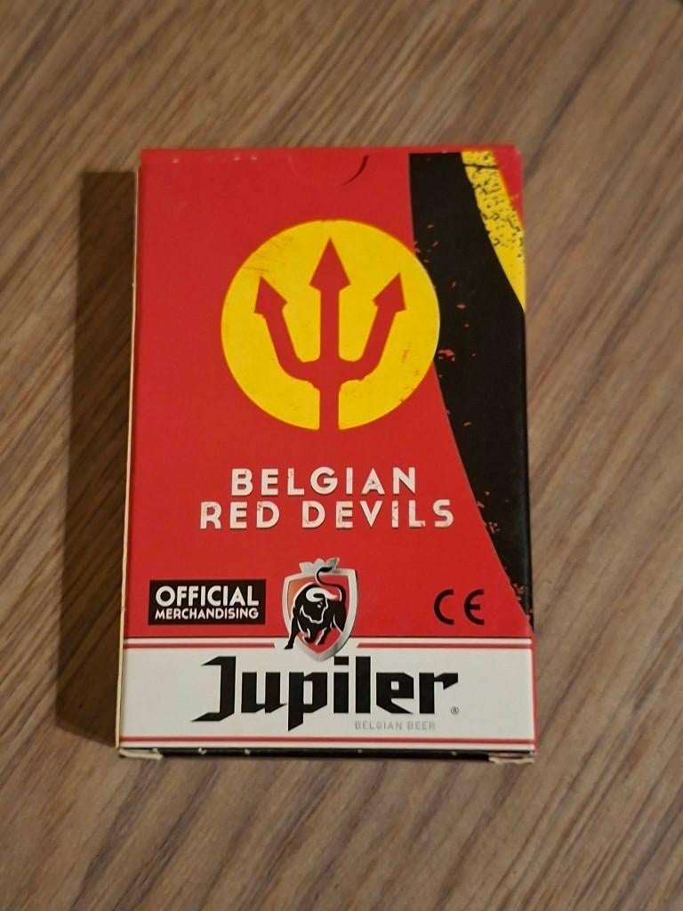 52 Speelkaarten + 2 Jokers / Belgian Red Devils, Verzamelen, Ophalen of Verzenden, Zo goed als nieuw, Speelkaart(en)