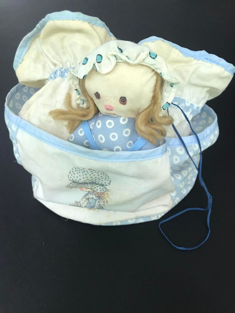 Sarah Kay stropzak en bijhorend popje, Verzamelen, Poppen, Ophalen of Verzenden