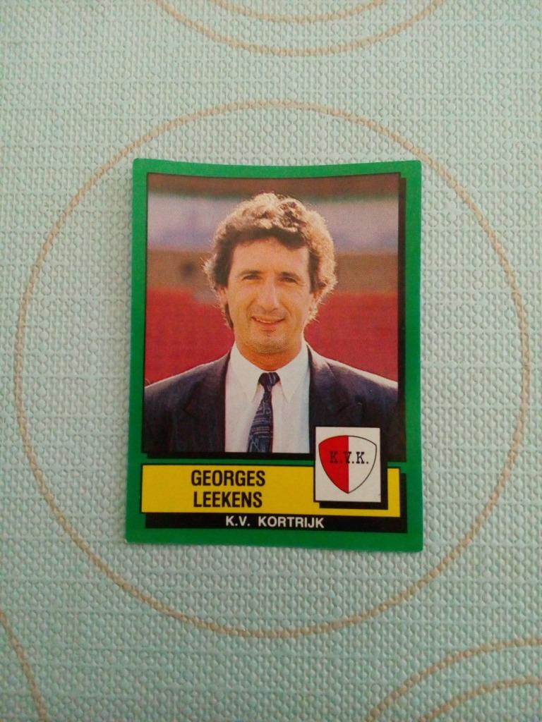 Panini, Georges Leekens, KVK, voetbaltrainer, Verzenden, Zo goed als nieuw, Poster, Plaatje of Sticker