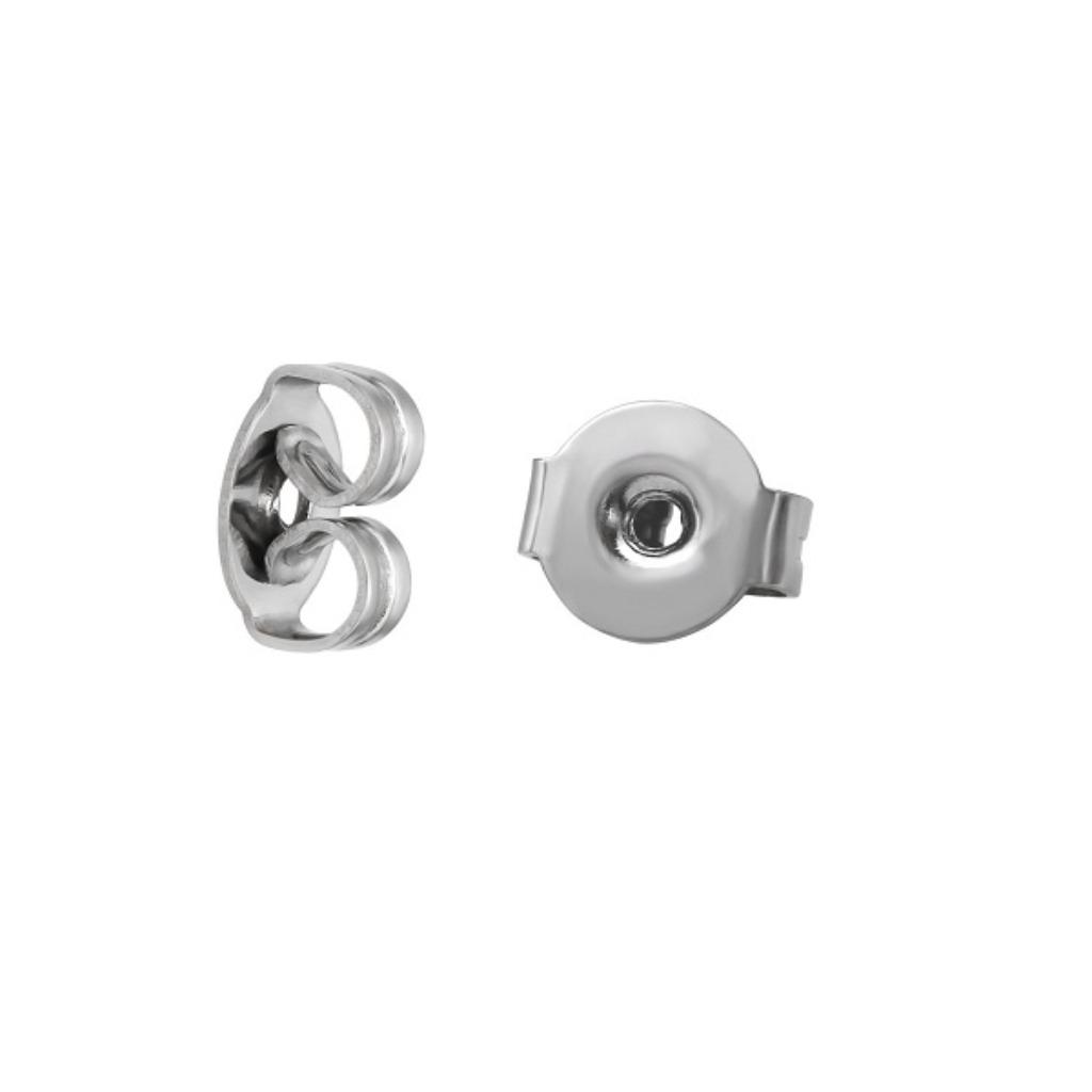 Boucle d'oreille en acier chirurgical - une paire, Enlèvement ou Envoi, Neuf, Argent