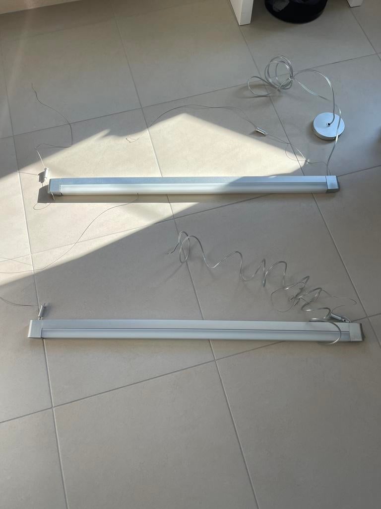 2 bureau hanglampen, Huis en Inrichting, Lampen | Hanglampen, Ophalen, Zo goed als nieuw