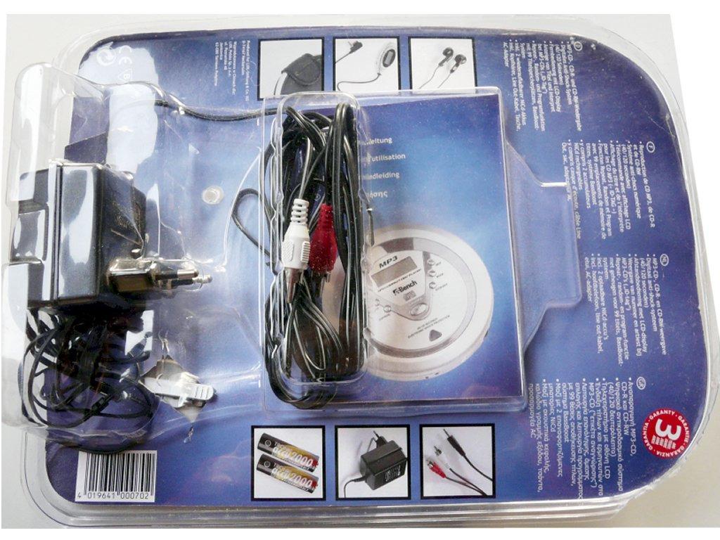 Balladeur Walkman CD MP3 BENCH avec ses accessoires, Enlèvement, Walkman ou Baladeur