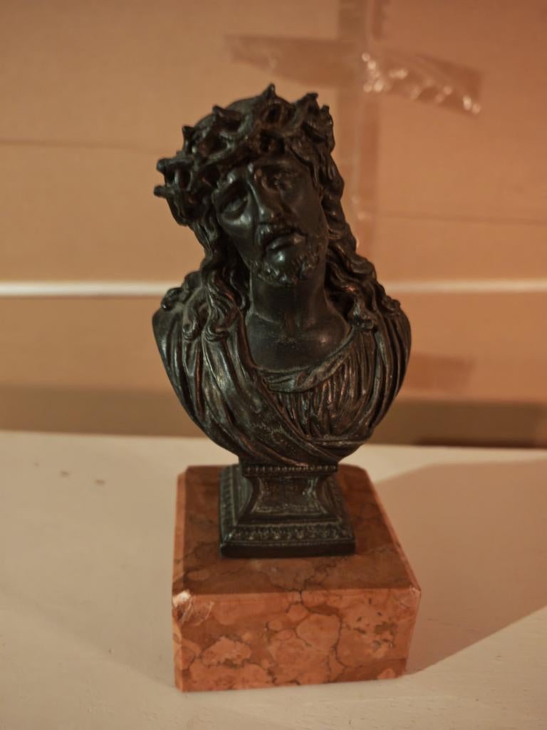 Buste Jezus bronze, Antiek en Kunst, Ophalen