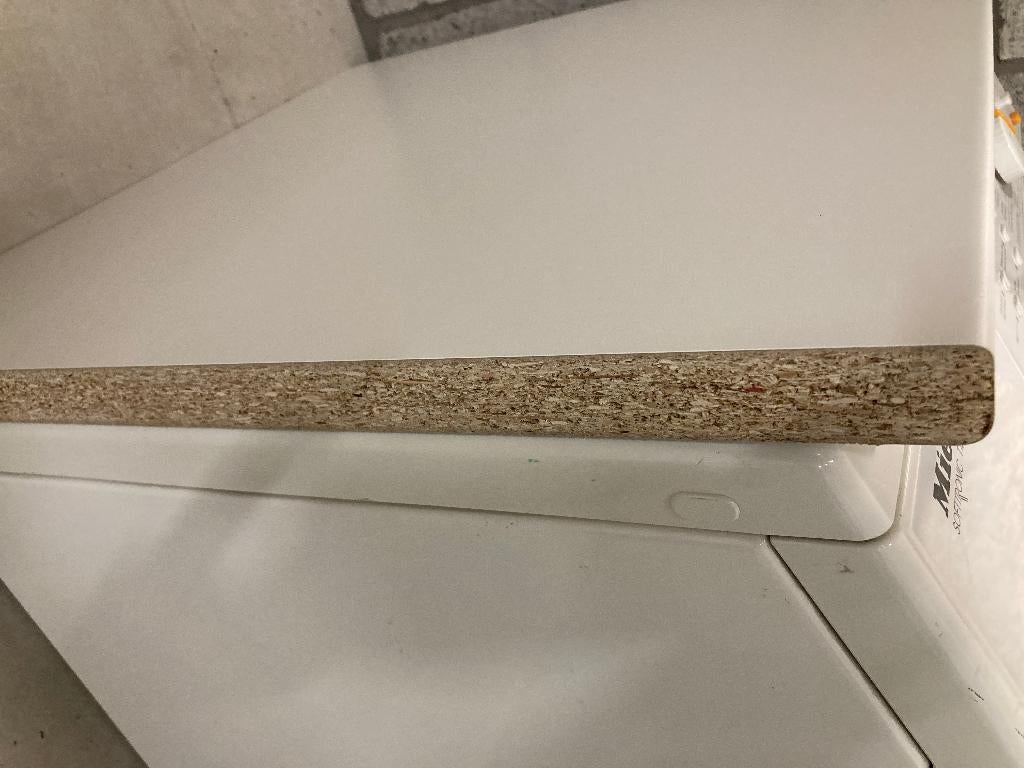Houten werkblad wit (60 cm x 60 cm x 3 cm), Ophalen, Nieuw, Hout, 20 tot 50 mm