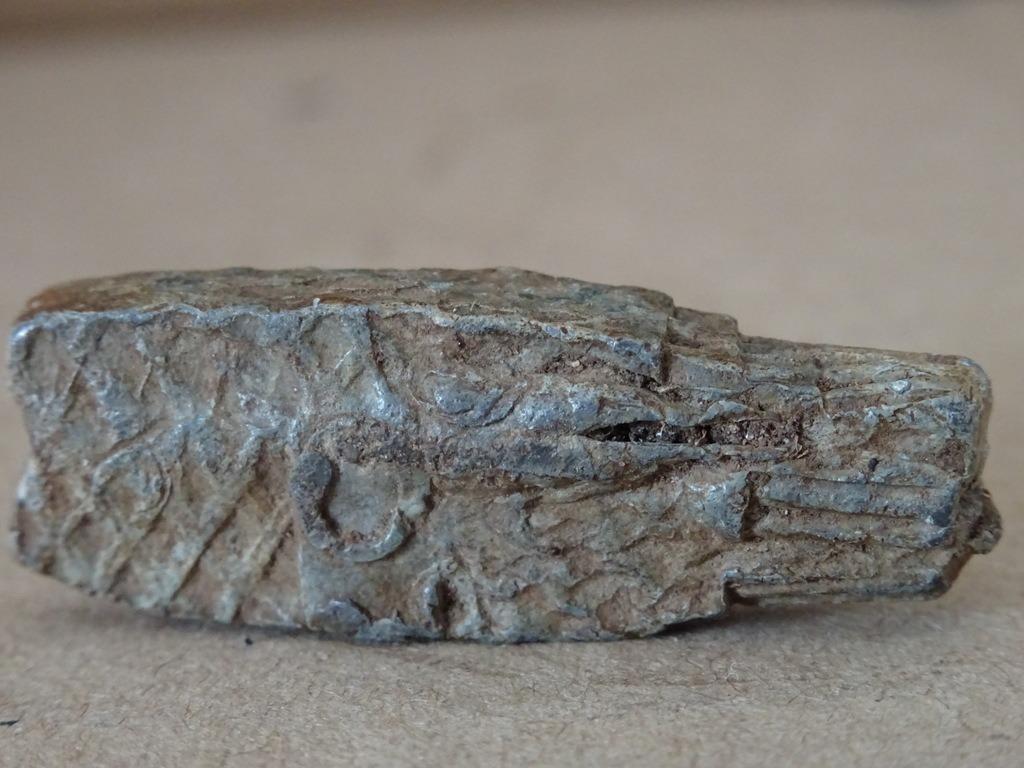 Bodemvondst middeleeuwen middeleeuws bronzen visloodje brons, Ophalen of Verzenden, Brons