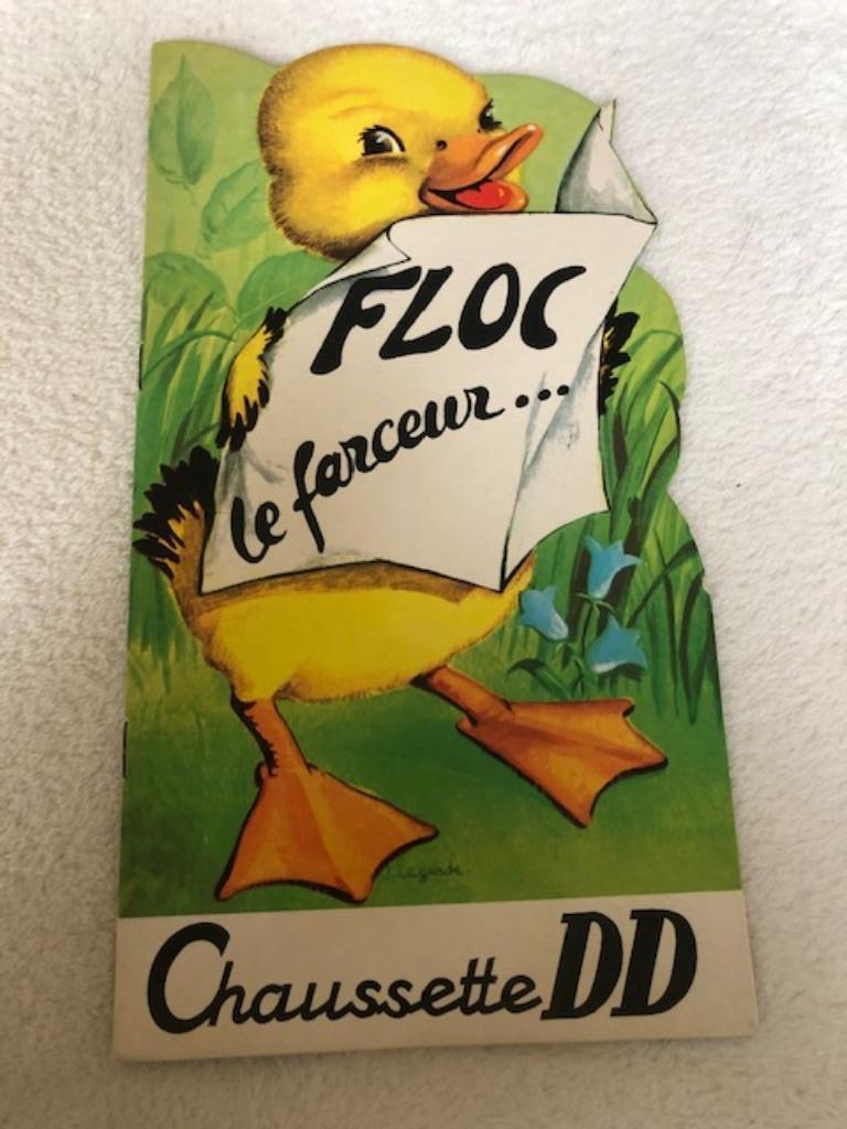 Floc, Le Farceur, Jeanne Lagarde Album Pub Chaussettes DD, Enlèvement ou Envoi, Geen idee, Utilisé, Doré Doré