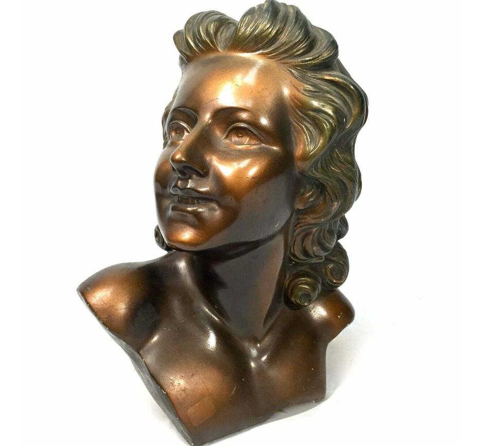 Franse Countertop Art Deco gips buste mannequin, Enlèvement ou Envoi