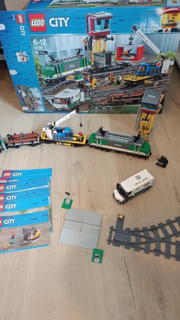 Lego city vrachttrein 60198 compleet, Enlèvement, Comme neuf, Ensemble complet, Lego