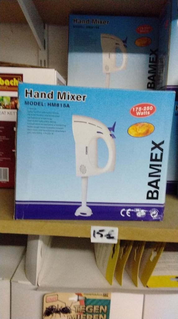 Handmixer, Elektronische apparatuur, Keukenmixers, Ophalen of Verzenden, Zo goed als nieuw, 3 snelheden of meer