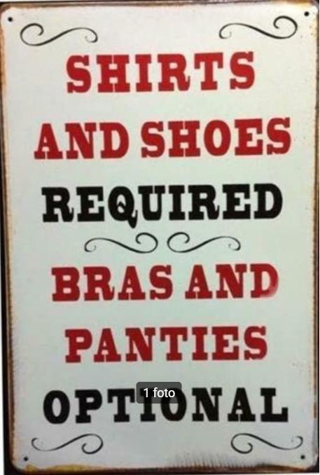 Metalen rusty-old vintage look wandbord humor Shirts & shoes, Ophalen of Verzenden, Nieuw