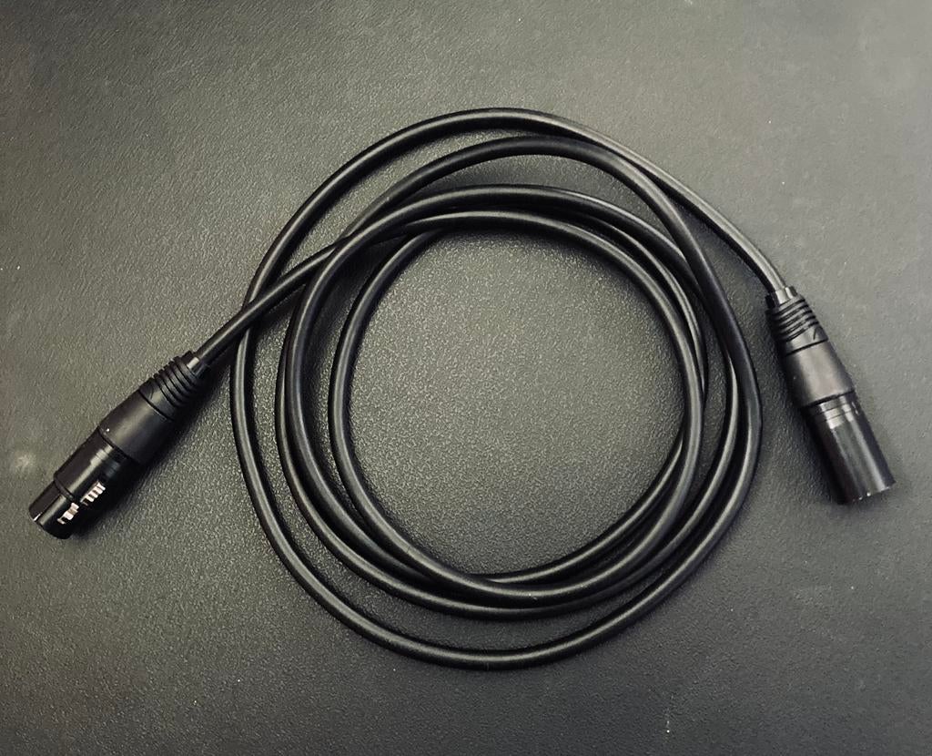 Câble stéréo pro. XLR mâle vers XLR femelle , 1,50m, Musique & Instruments, Enlèvement ou Envoi, Comme neuf, Appareillage