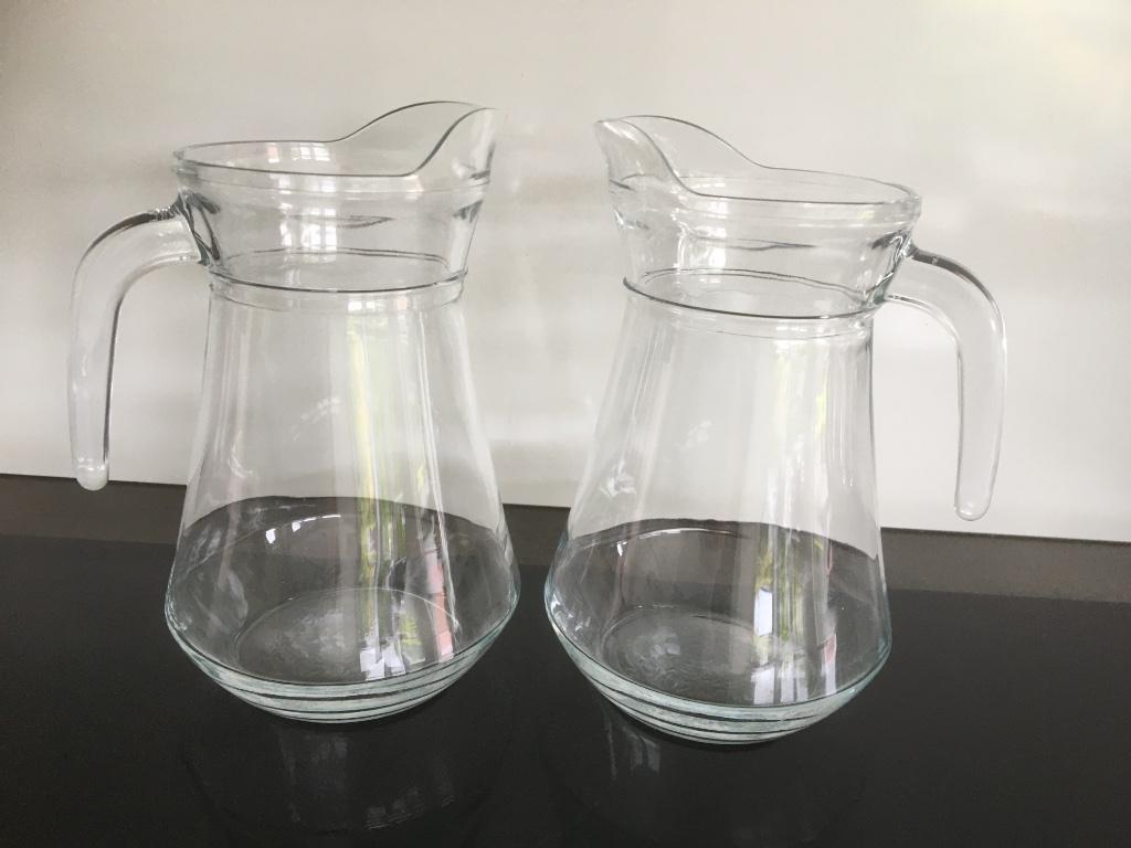 Glazen wijn-/waterkan 1,3 liter, Verzamelen, Glas en Drinkglazen, Ophalen, Nieuw, Overige typen