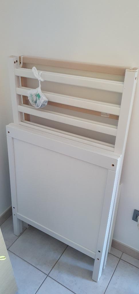 Pack lit Ikea + Matelas, Matelas, Moins de 70 cm, Enlèvement, Utilisé