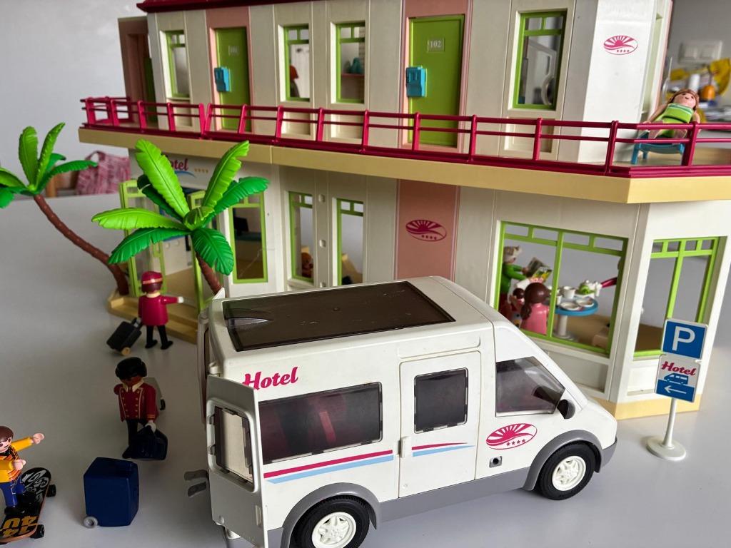 Playmobil hotel en hotelbus, Ophalen, Gebruikt, Complete set