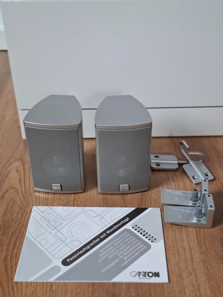 Canton CD10 II satellite luidsprekers met wandmontage, Audio, Tv en Foto, Luidsprekerboxen, Ophalen of Verzenden, Zo goed als nieuw