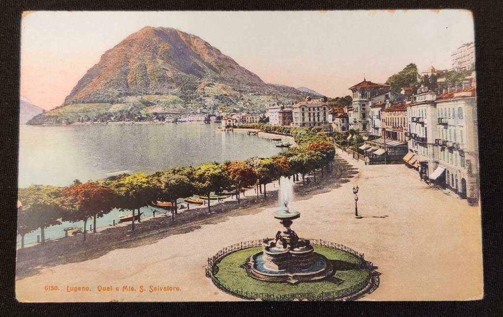 Lugano Quai e Mte S Salvatore, Verzamelen, Ophalen of Verzenden, Ongelopen, Overig Europa
