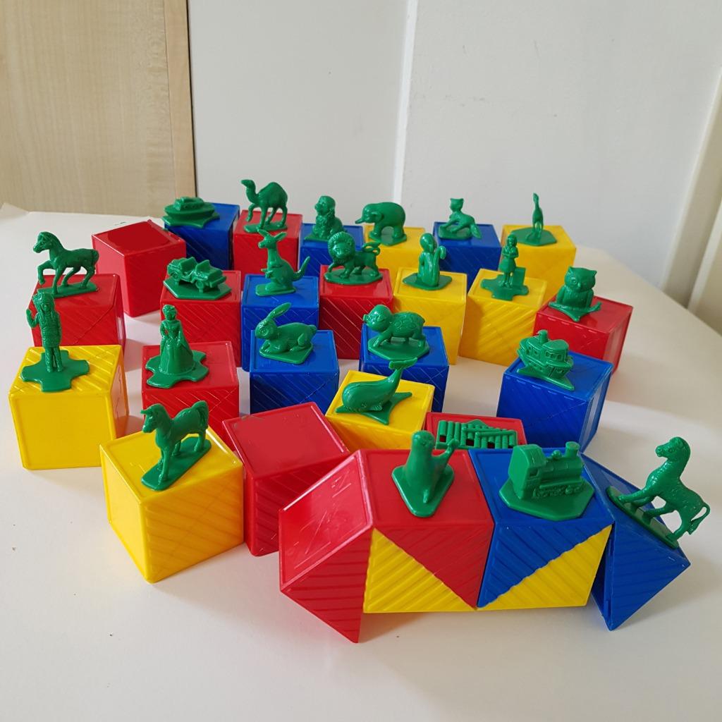 Tupperware speelgoed blokken, treintje, Verzamelen, Ophalen of Verzenden
