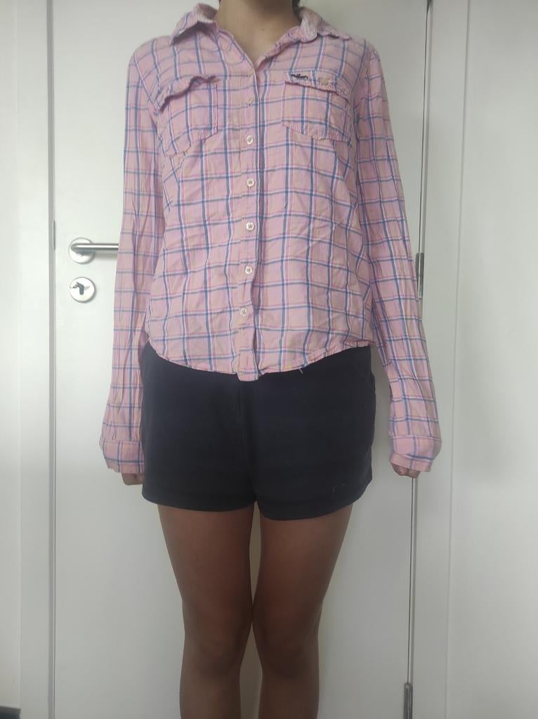 Leuk geruit hemdje, Kleding | Dames, Ophalen of Verzenden, Zo goed als nieuw, Maat 36 (S), Blauw